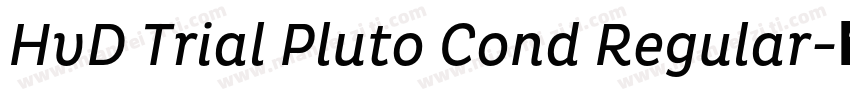 HvD Trial Pluto Cond Regular字体转换